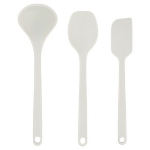 베르덴 스탠드업 미니 이유식 조리도구 3종 세트, 크림, 1세트, 스패츌라 + 요리스푼 + 국자