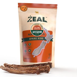 질 ZEAL 뉴질랜드산 강아지 수제간식 덴탈케어, 송아지갈비뼈, 125g, 1개