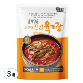 외갓집 1978 진심 육개장, 600g, 3개