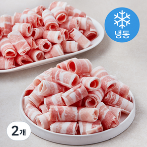 미트포유 덴마크 무연골 대패삼겹 2mm (냉동), 2개, 2kg