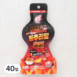 행복담기 훈제 메추리알 불닭맛, 25g, 40입