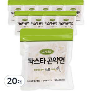 대신곤약 프리미엄 파스타 곤약면, 180g, 20개