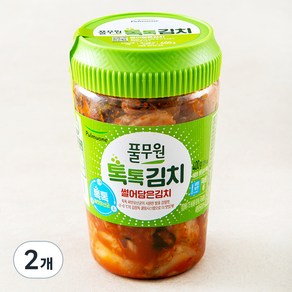 풀무원 톡톡 썰은김치 용기형, 400g, 2개