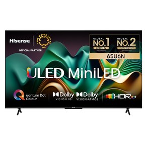 HISENSE 4K UHD Mini LED 스마트TV 65U6N, 165cm(65인치), 스탠드형, 방문설치