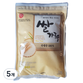 해가원 쌀가루 100%, 1kg, 5개