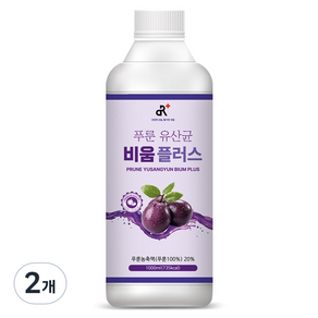 두리농산 푸룬 유산균 비움 플러스, 2개, 1L