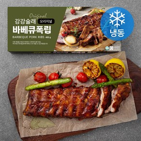 강강술래 바베큐 폭립 (냉동), 450g, 1개