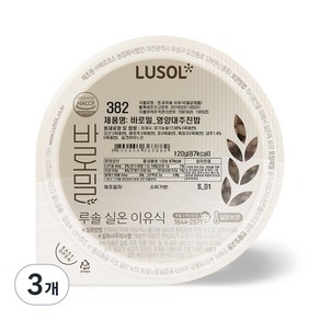 루솔 바로밀 영양 대추 진밥 이유식, 120g, 3개