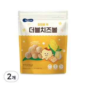 베베쿡 콘볼 과자, 치즈, 25g, 2개