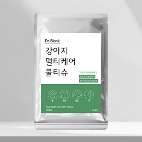 닥터블랭크 강아지 멀티케어 산책 물티슈 리필용, 1개, 100개입