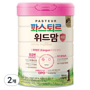 파스퇴르 위드맘 제왕 분유 1단계, 750g, 2개