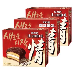 오리온 초코파이 정, 468g, 3개