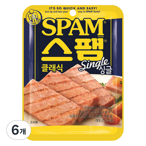 스팸 싱글 클래식, 80g, 6개