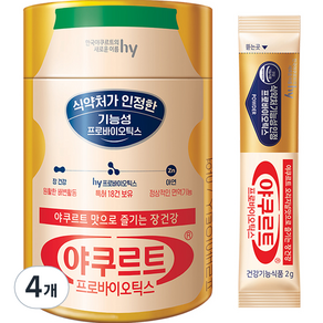 에치와이 야쿠르트 프로바이오틱스 30p, 60g, 4개