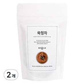 청년농원 저온가공 쑥청차 삼각티백, 1g, 50개입, 2개