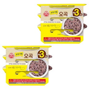 맛있는 오뚜기밥 오곡, 210g, 6개