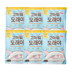 라이킷간식 고마워모래야 벤토나이트, 3kg, 6개, 오리지널