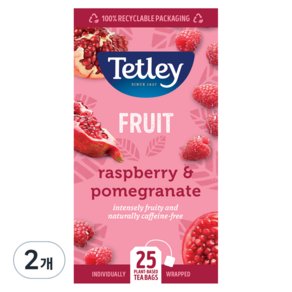 테틀리 라즈베리&석류 티백, 1.75g, 25개입, 2개