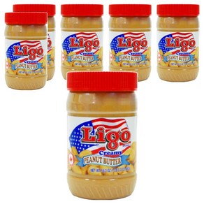 리고 땅콩버터잼 크리미, 462g, 6개