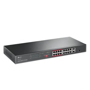 티피링크 16포트 10/100 Mbps + 2포트 기가비트 랙마운트 스위칭허브 PoE+ 포함, 1개