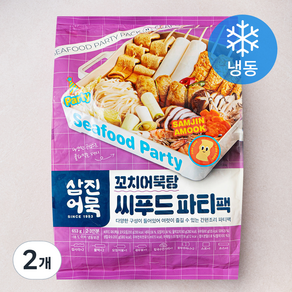 삼진어묵 꼬치어묵탕 씨푸드파티팩 2~3인분 (냉동), 653g, 2개