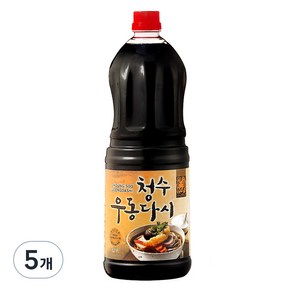 청수식품 우동다시 소스, 1.8L, 5개