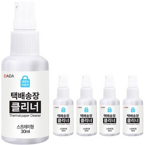 다다 택배 송장 개인정보 지우개 스프레이형 30ml, 투명, 5개