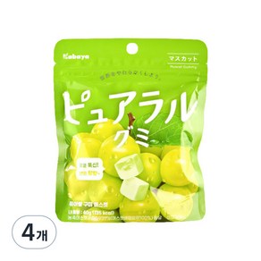 카바야 퓨아랄 구미 머스캣 젤리, 40g, 4개