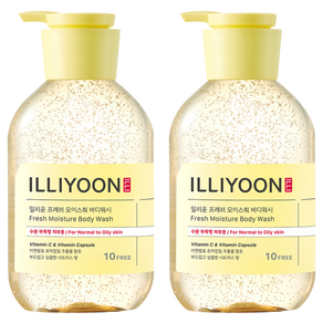 일리윤 프레쉬 모이스춰 바디워시, 500ml, 2개