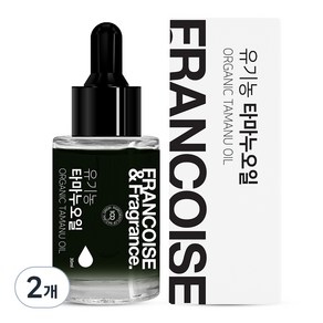 프랑스와즈 유기농 타마누오일 비정제, 30ml, 2개