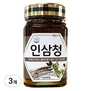 힐링앤팜 인삼청, 500g, 3개