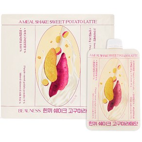 뷰니스 한끼 쉐이크 고구마라떼맛 파우치 5p, 200g, 1개