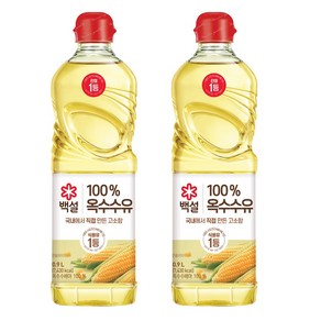 백설 옥수수유, 900ml, 2개