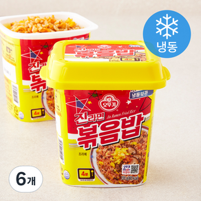 오뚜기 진라면 볶음밥 용기 (냉동), 230g, 6개