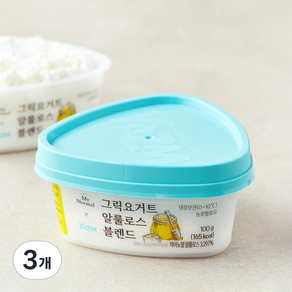마이노멀 요즘 알룰로스 블렌딩 그릭요거트, 100g, 3개, 1개입