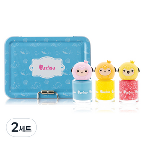 뿌띠슈 팡팡네일 꾸미기 세트 4 꿈꾸는고래, 하늘색, 2개