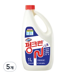 유한양행 펑크린 멀티액션 배수구 세정제, 1L, 5개