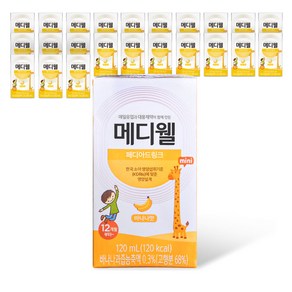 메디웰 페디아 드링크 미니 유아영양식, 120ml, 24개