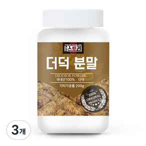 건강스토리 더덕 분말, 3개, 200g