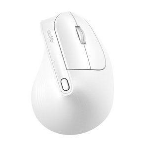 엑토 충전식 저소음 블루투스 무선 버티컬 광마우스 BTM-12, 크림화이트