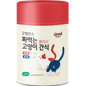 굿밸런스 짜먹는 고양이 간식 플러스 60p, 참치 + 연어, 1개, 360g