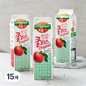 소와나무 쿨피스 복숭아, 930ml, 15개