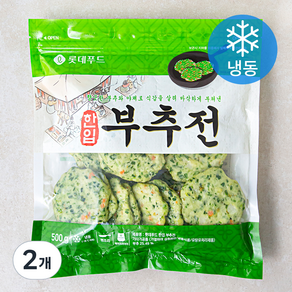 한입 부추전 (냉동), 500g, 2개