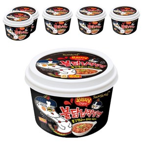 삼양 불닭납작당면, 155.5g, 6개