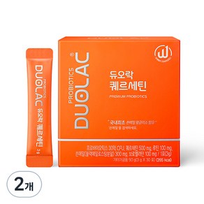 듀오락 퀘르세틴 유산균 30p, 90g, 2개