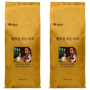 맥널티 자메이카 블루마운틴 블렌드 분쇄 원두커피, 1kg, 2개, 핸드드립