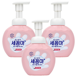 세균아꼼짝마 세꼼마 항균 버블 핸드워시 파우더향, 250ml, 3개