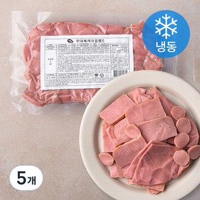 웰쿠스 부대찌개 모듬햄 S (냉동), 1kg, 5개