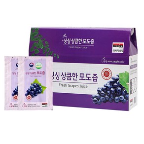 싱싱 상큼한 포도즙, 3L, 30개