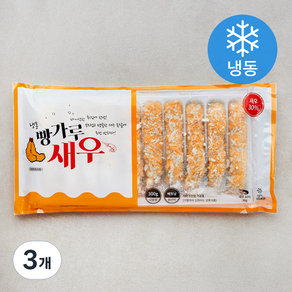 엠디에스 빵가루새우 10개입 (냉동), 300g, 3개